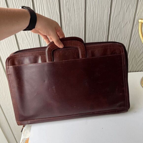 Wilsons Leather Brown Briefcase Laptop Bag – Vintage Classic Workwear Core - Picture 2 of 14